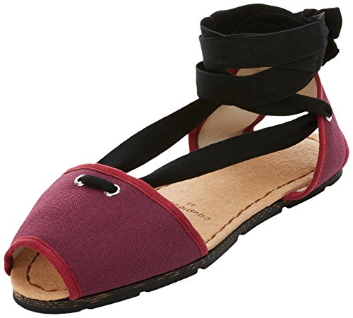 Couple&pie Original, Alpargatas Mujer, Morado (Burgundy), 41 EU