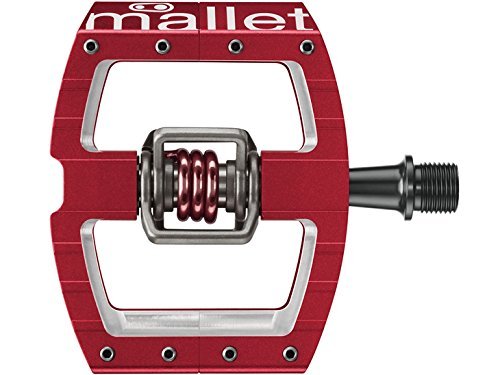 CRANKBROTHERS Mallet DH Race - Pedal para Bicicleta, Color Rojo