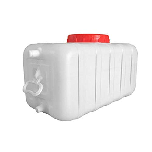 Cubo exterior con grifo, Tanque de almacenamiento de agua de riego grande blanco, Cubo de almacenamiento de agua de grado alimenticio de plástico, Barril químico industrial ácido y alcalino ZDDAB