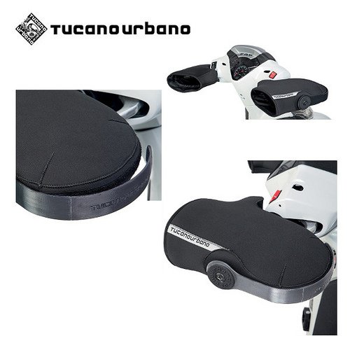 CUBREMANOS MANOPLAS TERMICO DE NEOPRENO CARENATE R363 TUCANO URBANO PARA KYMCO AGILITY 125 R16 2008 IMPERMEABLE Y CORTAVIENTOS PARA MANILLARES CON CONTRAPESO