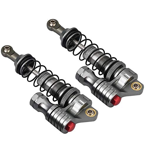 Dilwe Amortiguador de Choque del Coche RC, 2Pcs Metal Amortiguador Apagador para SCX10 Axial D90 TRX-4 1/10 Escala RC Crawler Car Accesorio