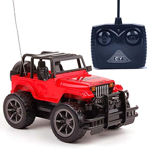 DZAER Remota Bici de la Suciedad del Camino de Control del Coche del vehículo SUV Tanque 1:24 RC Coche Grande estupendo Off-Road Radio vehículo de Control de Coches de Juguete eléctrico,Rojo