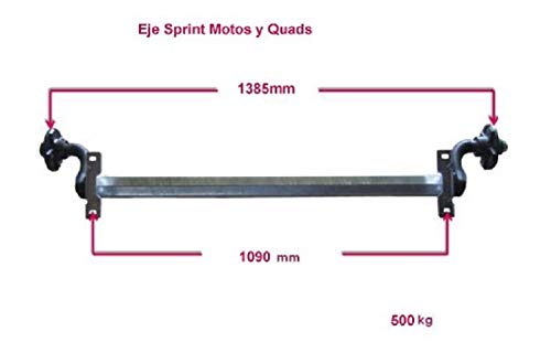 EJE SPRINT MOTOS III Y QUADS 500 KG