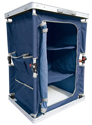 Ferrino 61789 Mueble Armario Plegable de Camping, Azul