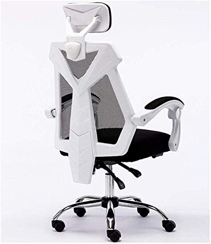 FGDSA Silla para Juegos, Silla Ergonómica De Oficina para Computadora, Silla para Juegos En Casa, Respaldo Reclinable, Silla Giratoria Negra con Reposapiés, Silla para Rodillas