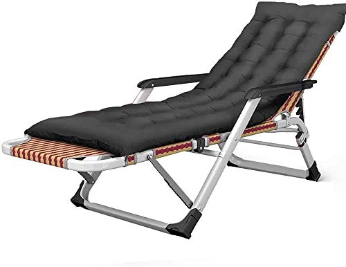 FTFTO Office Life Cot Folding Beach Chair Lunch Break Single Leisure Home Adult Cold Chair Portable Bed Lazy Sofa Garden Chair Terrace Camping Chair Beach, Load 200 Kg (Color : C)