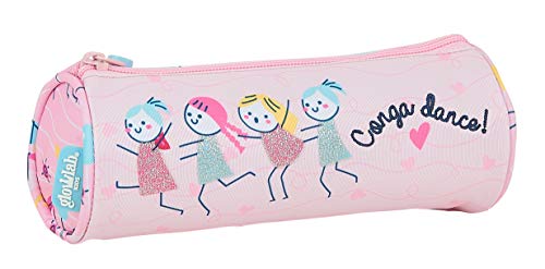 Glowlab Estuche Redondo Escolar Kids Best Friends, 200x70mm