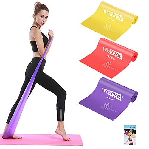 Gomas Elastica Fitness, 3 Piezas Cintas Elasticas Fitness 3 Niveles, Bandas Elasticas Fitness para Musculacion, Yoga, Pilates, Crossfit, Fuerza