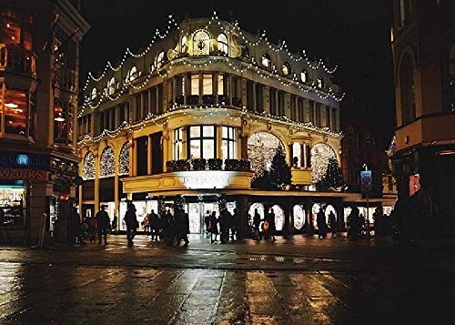 gongyu12 Centro Comercial Decorado Navideño, Rompecabezas 1000 Piezas Paisaje De Descompresión para Adultos Súper Difícil Regalo Grande Hecho A Mano Juguetes Educativos para Niños