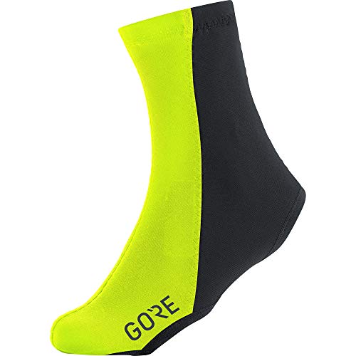 GORE WEAR C3 Cubrezapato para ciclismo unisex Partial GORE WINDSTOPPER, Talla: 39-41, Color: amarillo neón/negro