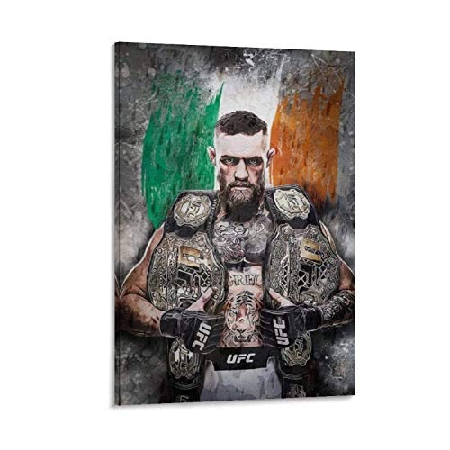 GSADV Conor McGregor UFC - Póster doble decorativo en lienzo para pared (30 x 45 cm)