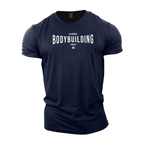 GYMTIER Camiseta clásica de culturismo para hombre