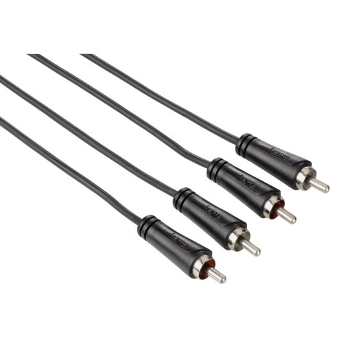 Hama Cinch Stereo cable de audio 1,5 m 2 x RCA Negro - Cables de audio (2 x RCA, 2 x RCA, 1,5 m, Negro)