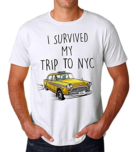 I Survived My Trip To NYC New York City Men's T-Shirt Hombre Camiseta X-Large