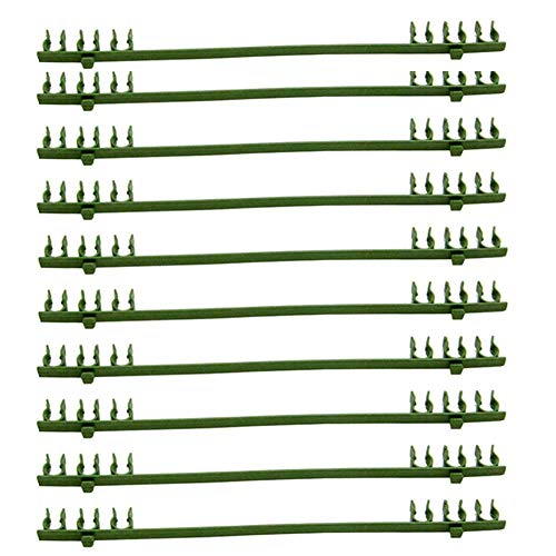 Iwinna 10pcs Expandable Trellis Connectors, Tomato Climbing Vine Support Rod Pillar Set Plastic Tube Cucumber Trellis Connecting Rod Stand for Gardening