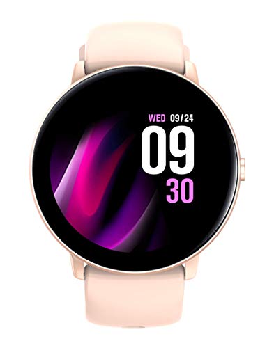 JINPXI Reloj Inteligente para Mujer,Smartwatch Mujer de Temperatura Corporal , Monitor de Ritmo Cardíaco en Tiempo Real, Pulsera de Actividad para Mujer,8 Modos desportes,cronómetro,Temporizador