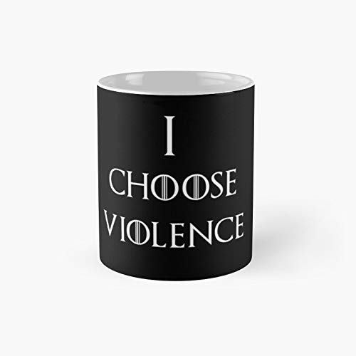 Juego de Tronos Temporada 6 Cersei Lannister Cote I Choose Violence Classic Mug | Best Gift Funny Coffee Tazas 11 oz