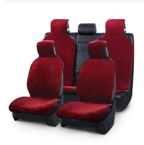 Juegos de fundas para asiento de coche, Conjunto de tapas de asiento de automóvil SIZ Universal para todo tipo de asientos Conjunto de tapas completas de piel sintética 7 Cubierta de asiento de color