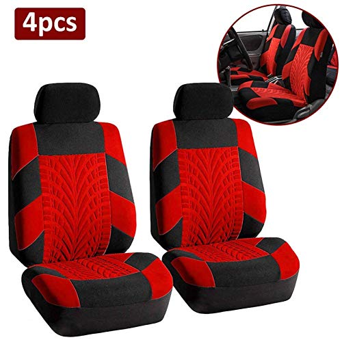 Juegos de fundas para asiento de coche, Universal Frente y trasero Cubierta de asiento completo Styling Cubierta de asiento de coche cubierta cubierta de asiento de automóvil Conjunto Accesorios inter