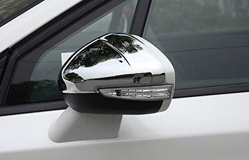 KCSAC Puerta Lateral Del Coche De Visión Trasera Cubierta Del Espejo Se Adapta For Peugeot 308 408 508 Chrome Styling Vista Posterior Del Coche Del Casquillo, Set 2 Unidades/Set, Marco Retrovisor Ca