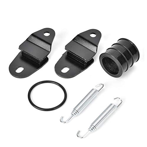 KIMISS Kit de tubo de escape, soporte de silenciador de tubo de escape de acero inoxidable apto para Banshee 350 YFZ350 YFZ 350 1987-2006