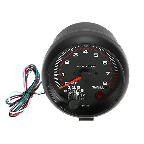 KKmoon Tacometro Medidor Digital 0~8000RPM Luz LED Blanco para Coche