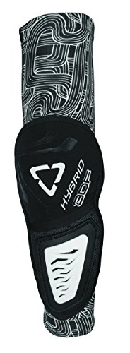 Leatt 3DF Hybrid Enduro - Coderas (talla 2XL), color blanco y negro