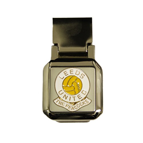 Leeds United 'The peacoks' Club de Fútbol con bisagras cromo Money Clip