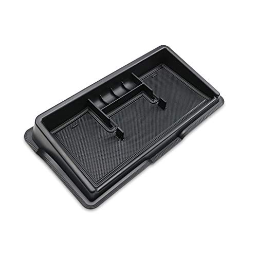 LFOTPP Jimny Sierra JB64 JB74 - Caja de almacenamiento para instrumentos de coche, soporte para teléfono, organizador de consola central, color negro