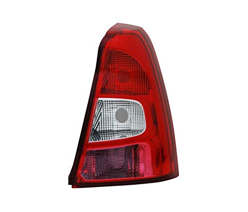 Luz trasera derecha compatible con Dacia Logan 2008 2009 2010 2011 2012 2013 - Saloon VT795P Luz trasera derecha Asamblea luz trasera lado pasajero rojo blanco