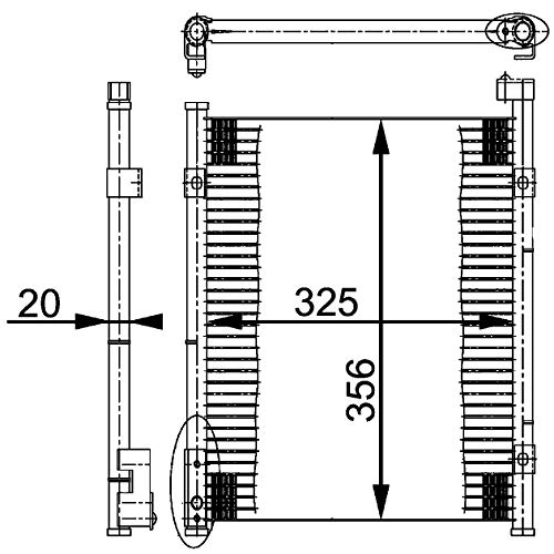 Mahle AC 199 000S Condensador A/C