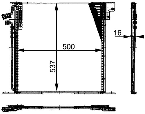 Mahle AC 212 000P Condensador A/C