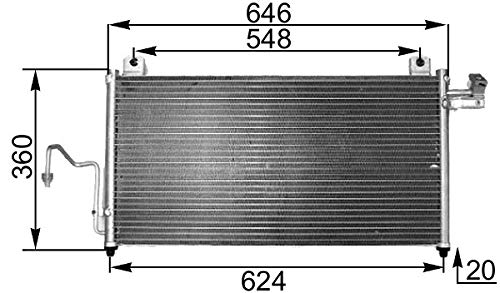 Mahle AC 302 000S Condensador A/C