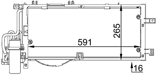 Mahle AC 309 001S Condensador A/C