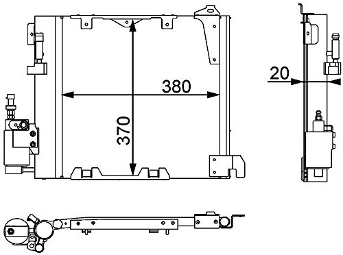 Mahle AC 349 000P Condensador A/C