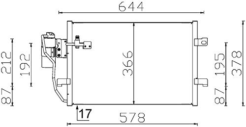 Mahle AC 351 000S Condensador A/C