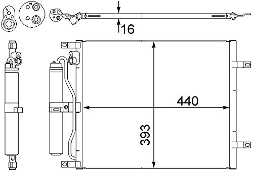 Mahle AC 443 000S Condensador A/C