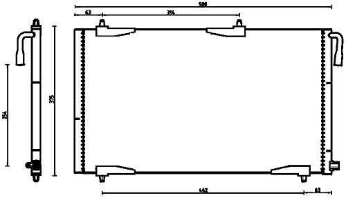 Mahle AC 501 000P Condensador A/C