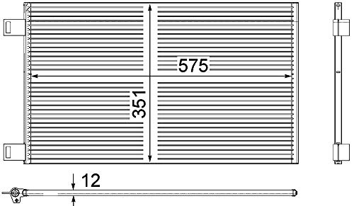 Mahle AC 569 000P Condensador A/C