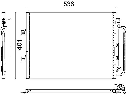 Mahle AC 641 000S Condensador A/C