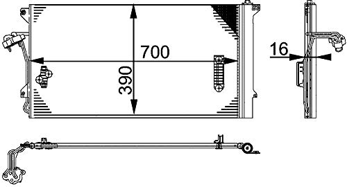 Mahle AC 659 000P Condensador A/C