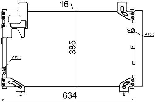 Mahle AC 711 000S Condensador A/C