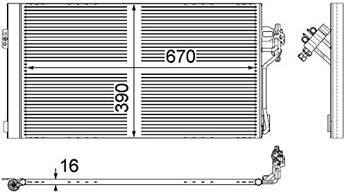 Mahle AC 762 000P Condensador A/C