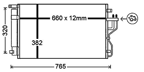 Mahle AC 770 000P Condensador A/C