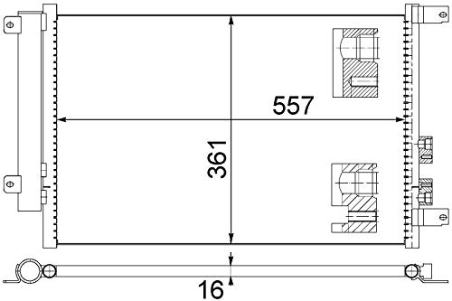 Mahle AC 809 000S Condensador A/C