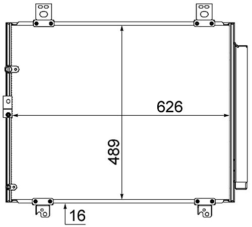 Mahle AC 866 000S Condensador A/C