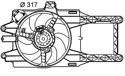 Mahle CFF 145 000P Ventilador de Condensador y refrigerador