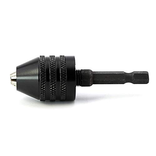 MINHER 0,3-6,5 mm pinza de sujeción rápida destornillador portabrocas llave de impacto de lanzamiento rápido portabrocas taladro adaptador 1/4 "eje hexagonal Chuck J00502