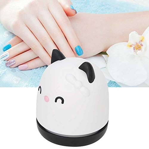 Mini Aspirador de Polvo de Escritorio, Limpiador de Manicura Nail Art Salon Colector de Polvo Mesa Esquina Aspirador Limpiador de Teclado de Mano(Blanco)