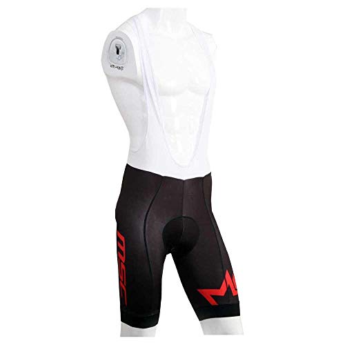 MSC Bikes CXCRACERD Culotte Corto, Hombre, Negro y Rojo, M